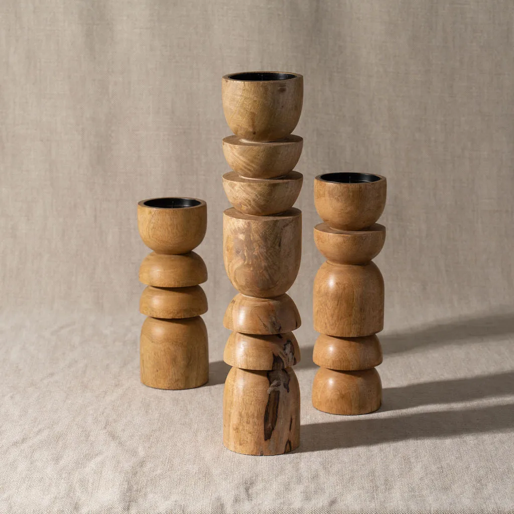 Saarde Alev Candle Holder Natural Large