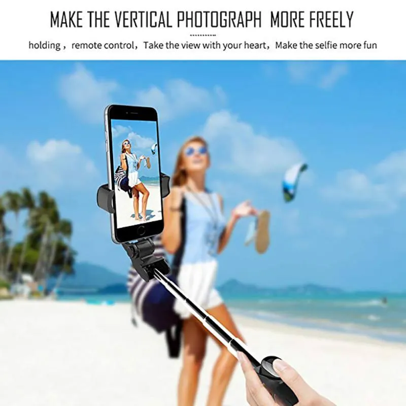 Selfie Stick with Tripod and Phone Holder Remote Controller Set for Smartphones Pink