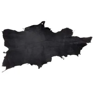 Sheep Leather Black Aprx. size 5 to 7 sqft Hide/Skin