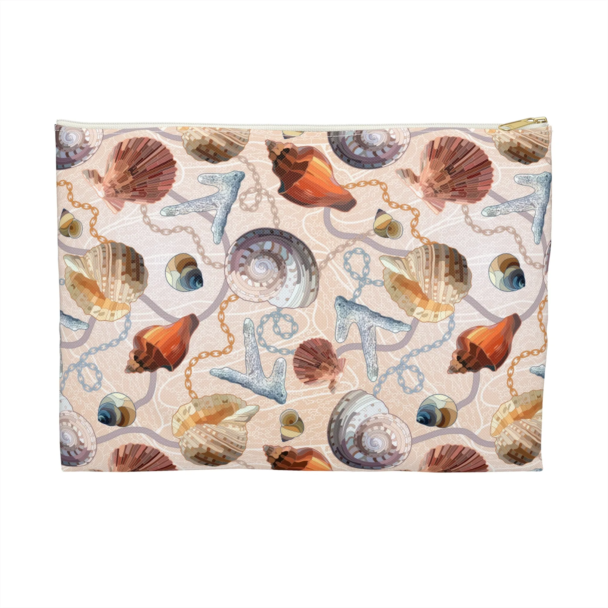 Shells & Chain (Light) Accessory Pouch