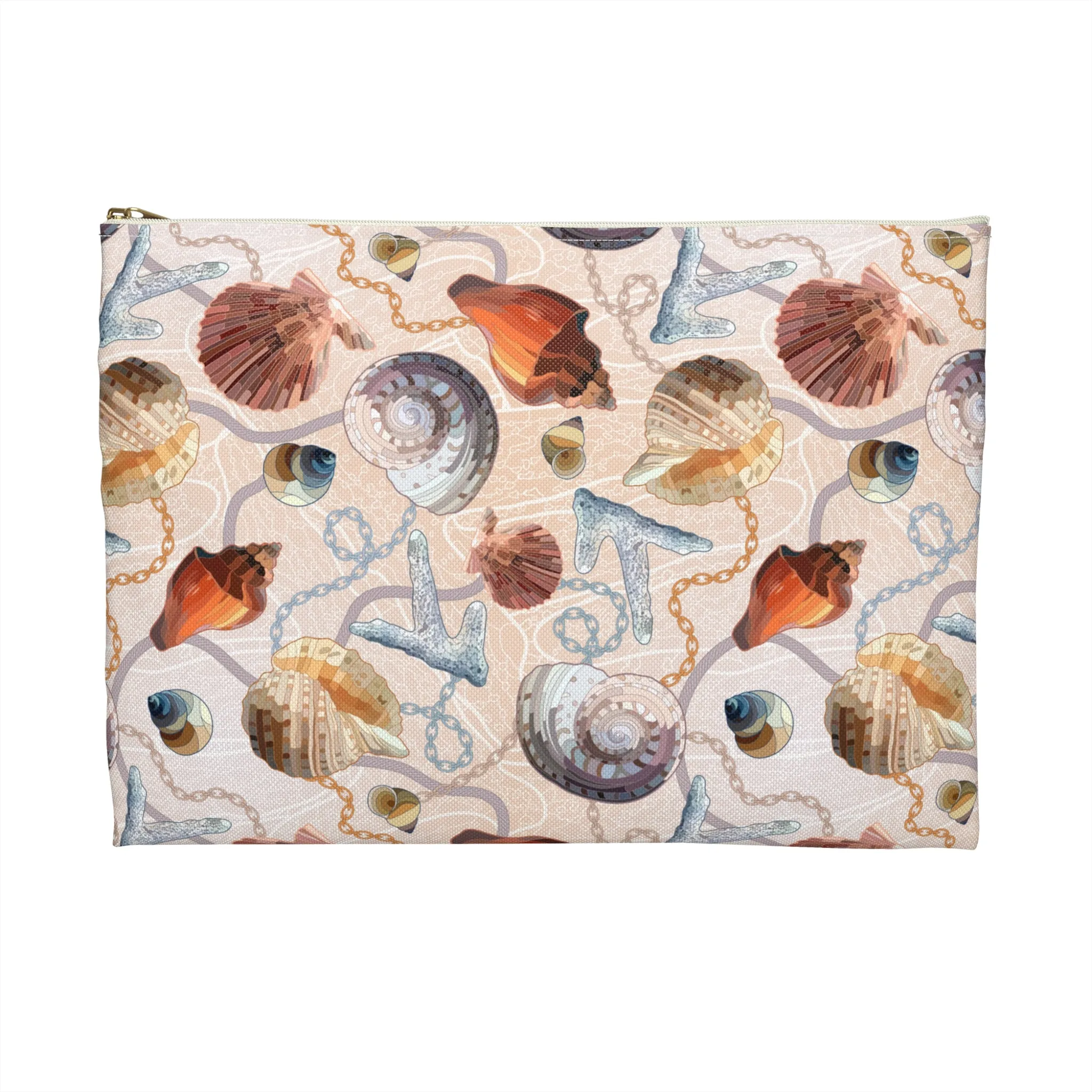 Shells & Chain (Light) Accessory Pouch