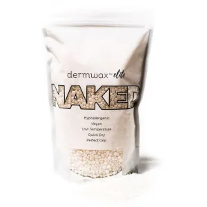 Shimmer Clear - Stripless Hard Wax Beads / 2 lb Bag / Case of 4 Bags = 8 lbs Total by Dermwax Elite