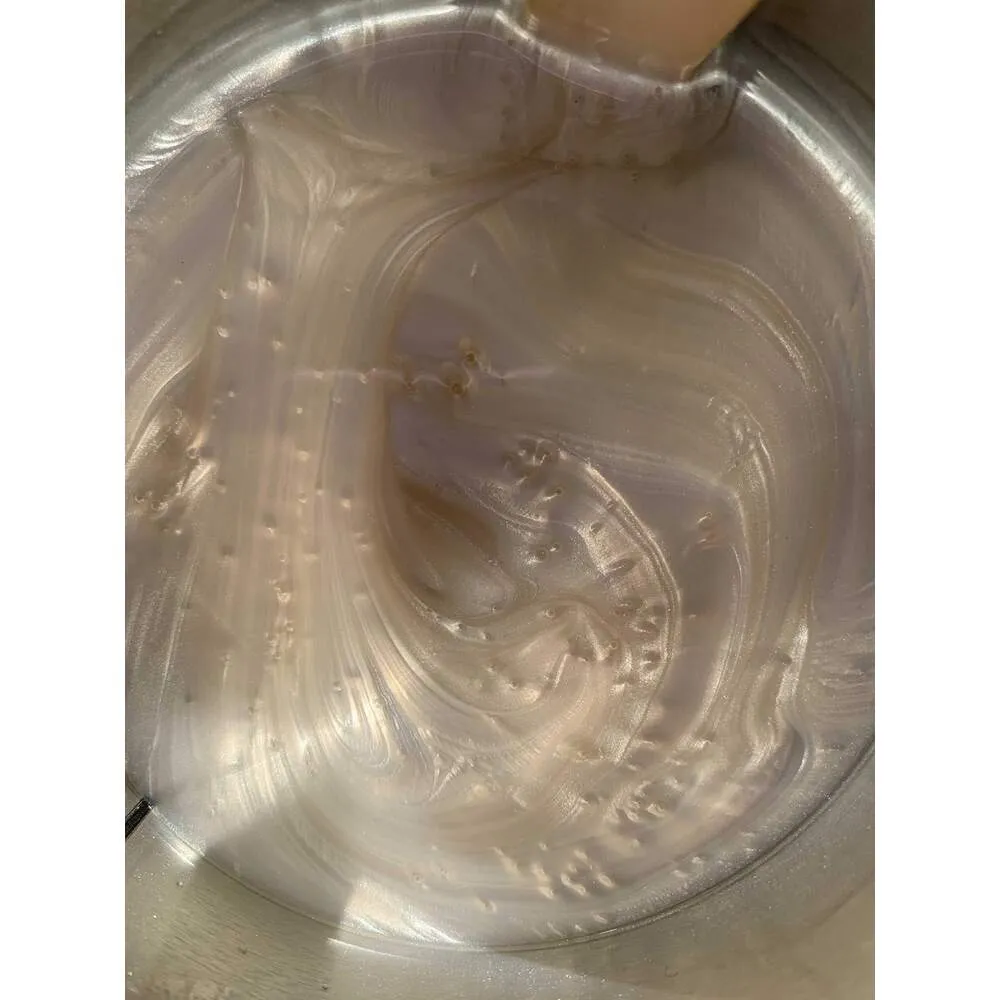 Shimmer Clear - Stripless Hard Wax Beads / 2 lb Bag / Case of 4 Bags = 8 lbs Total by Dermwax Elite