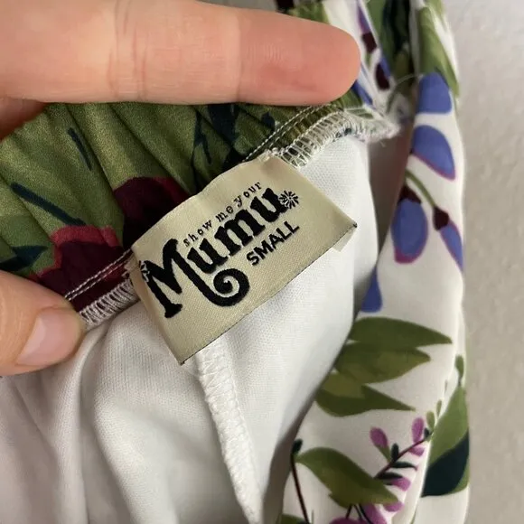 Show Me Your Mumu Tea Party Midi Skirt Floral Green Pink SMYM Size Small Sz S