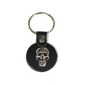 Small Round Key Ring- Skull