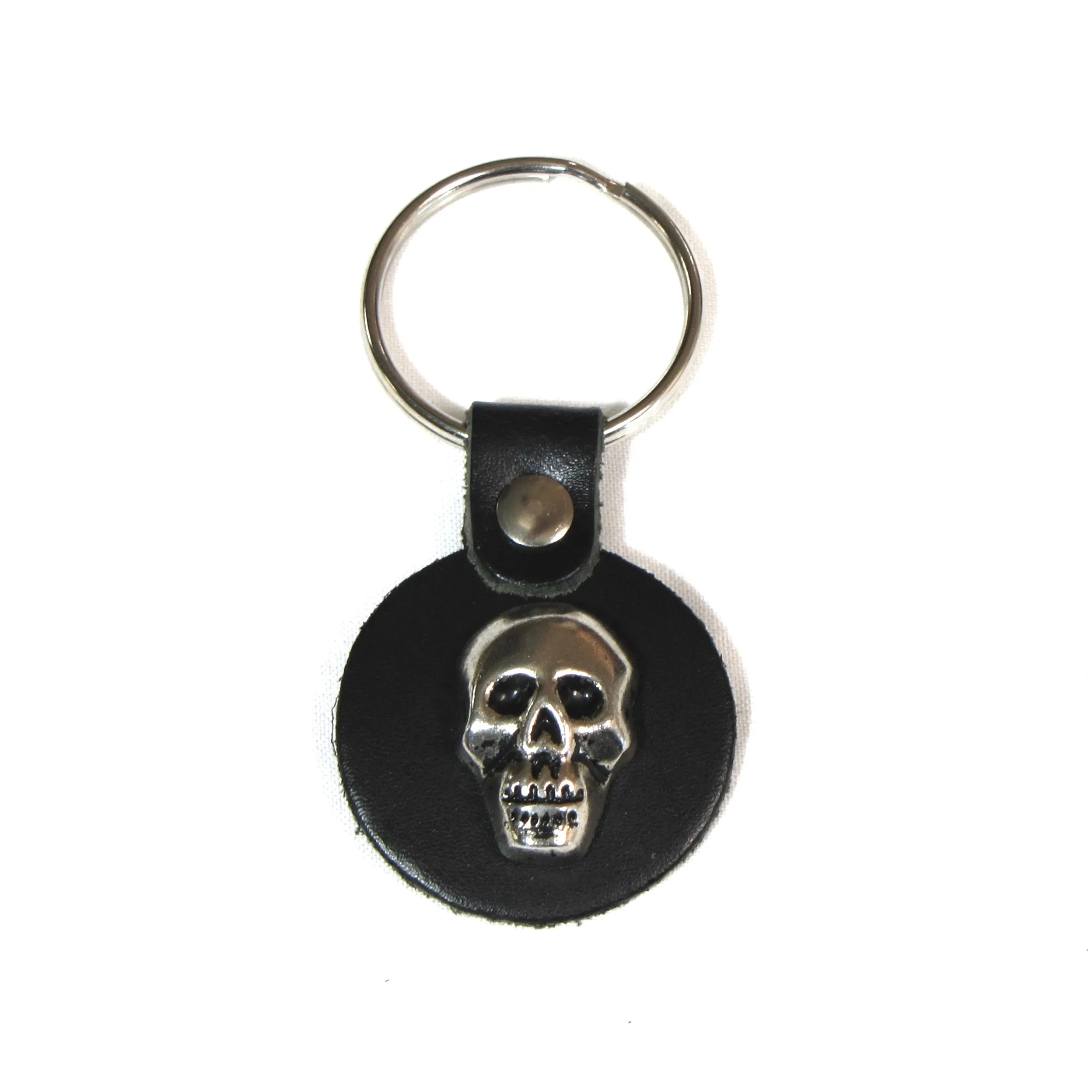 Small Round Key Ring- Skull