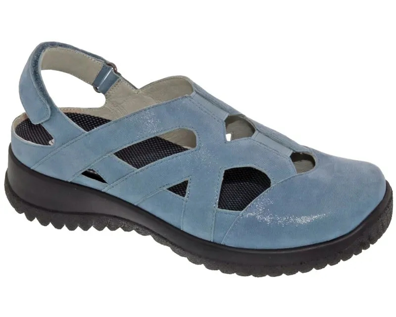 SMILES Blue Microdot Leather
