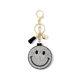 SMILEY FACE KEY CHAIN WITH MIRROR