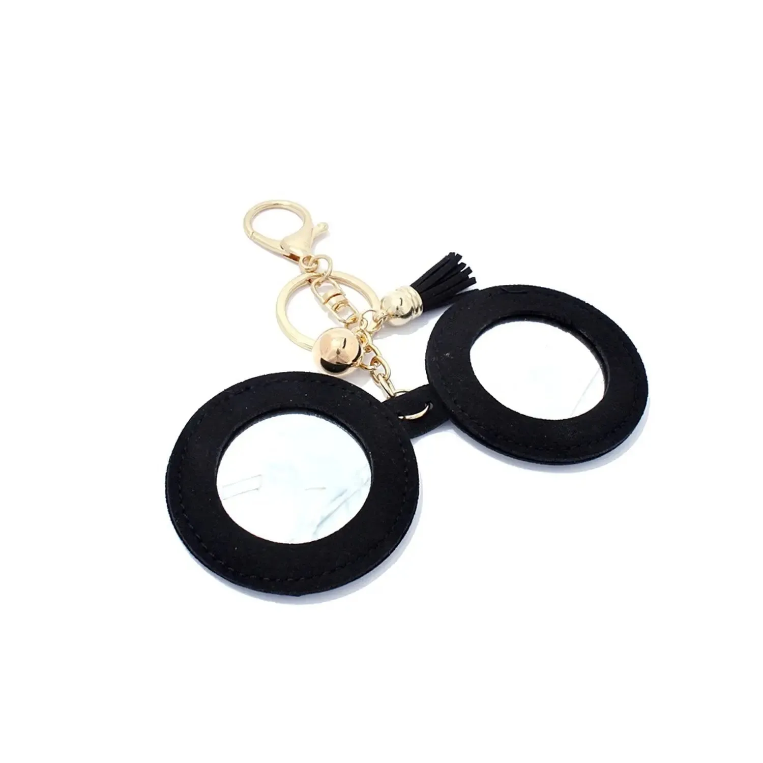 SMILEY FACE KEY CHAIN WITH MIRROR
