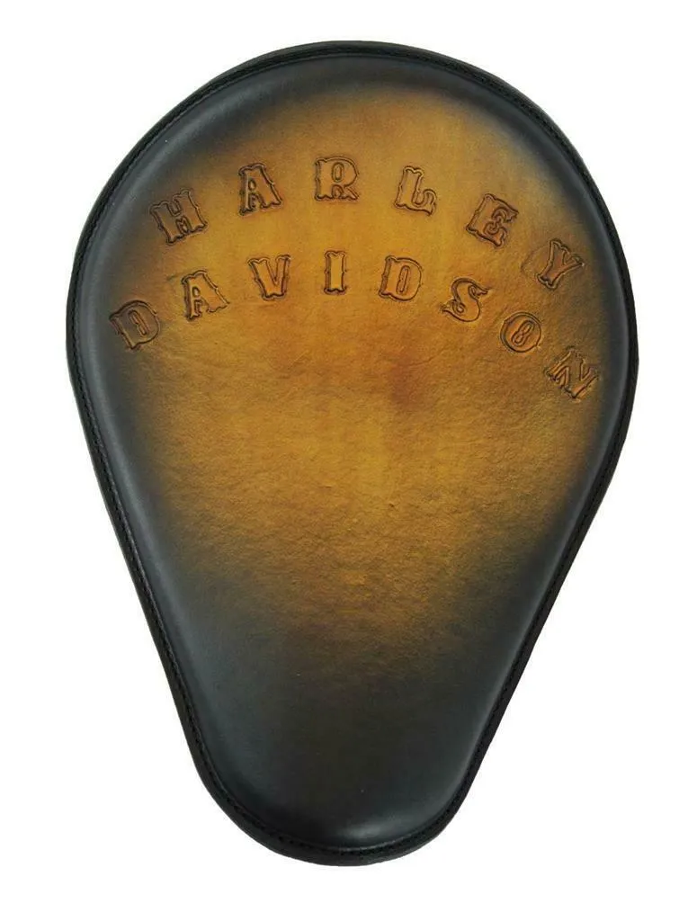 Spring Solo Seat Chopper Harley Davidson Sportste 11x14 US Made Brn Hand Tooled