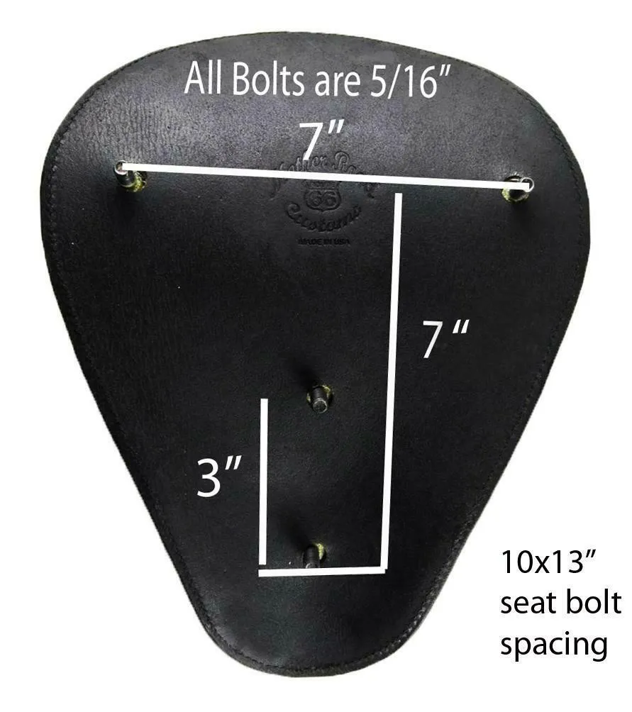 Spring Solo Seat Chopper Harley Sportster 11x14 Snub Nose Tobacco Brn Alligator