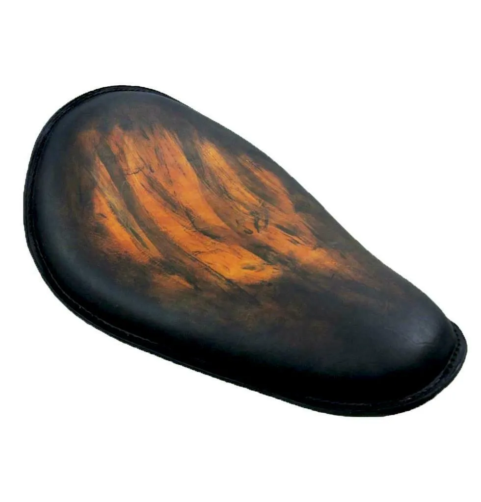 Spring Solo Seat Chopper Harley Sportster Antique Brown Distressed Banana
