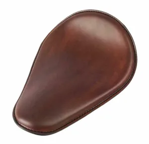 Spring Solo Seat Chopper Harley Sportster Dyna Honda 10x13" Smooth Dark Brown