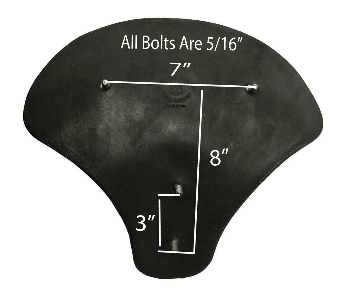 Spring Solo Tractor Seat Chopper Bobber Harley Sportste 15x14" Black Ds Leather