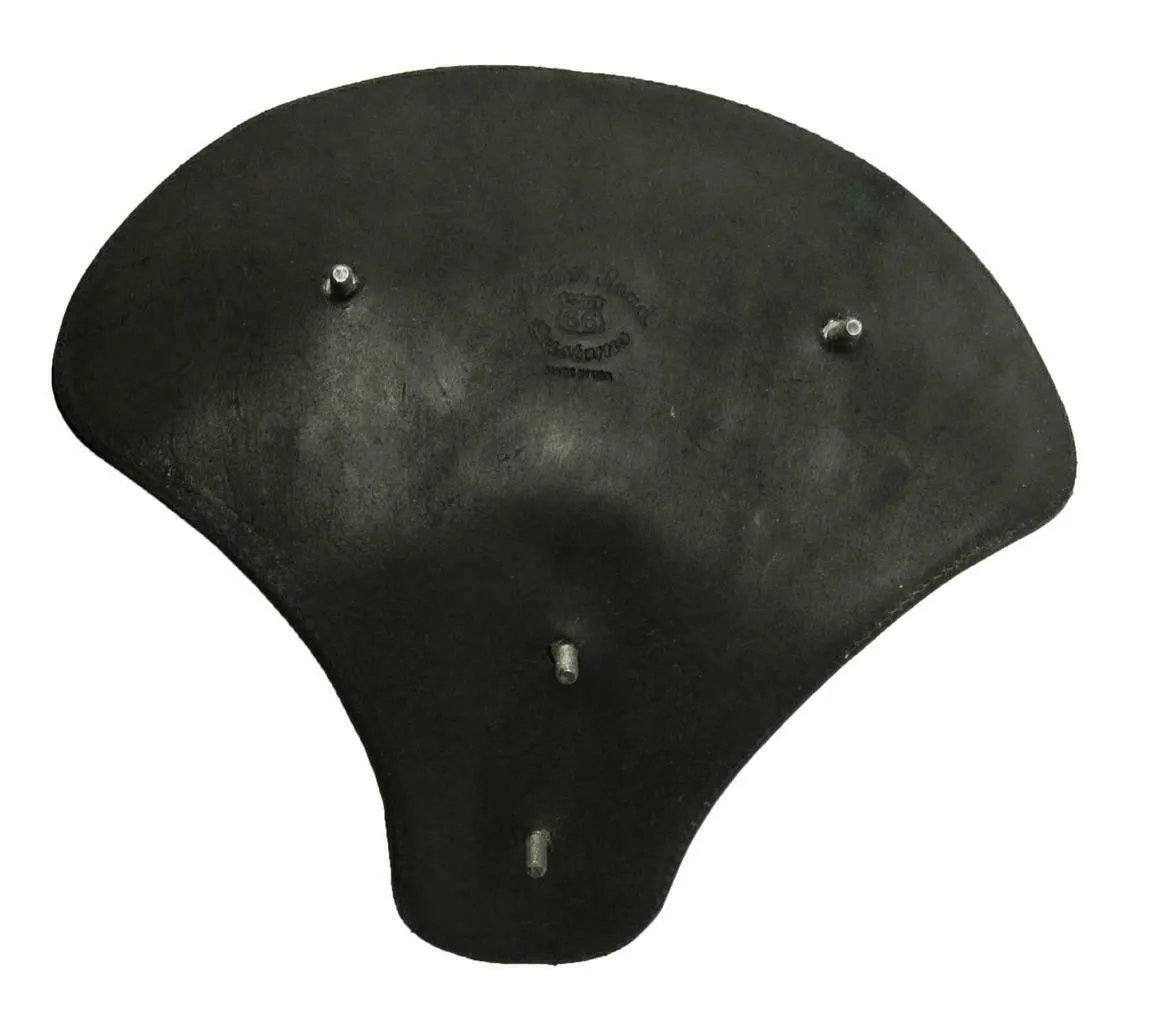 Spring Solo Tractor Seat Chopper Bobber Harley Sportste 15x14" Black Ds Leather