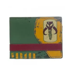 Star Wars Boba Fett Mandalorian Logo Bounty Hunter Bi-Fold Wallet
