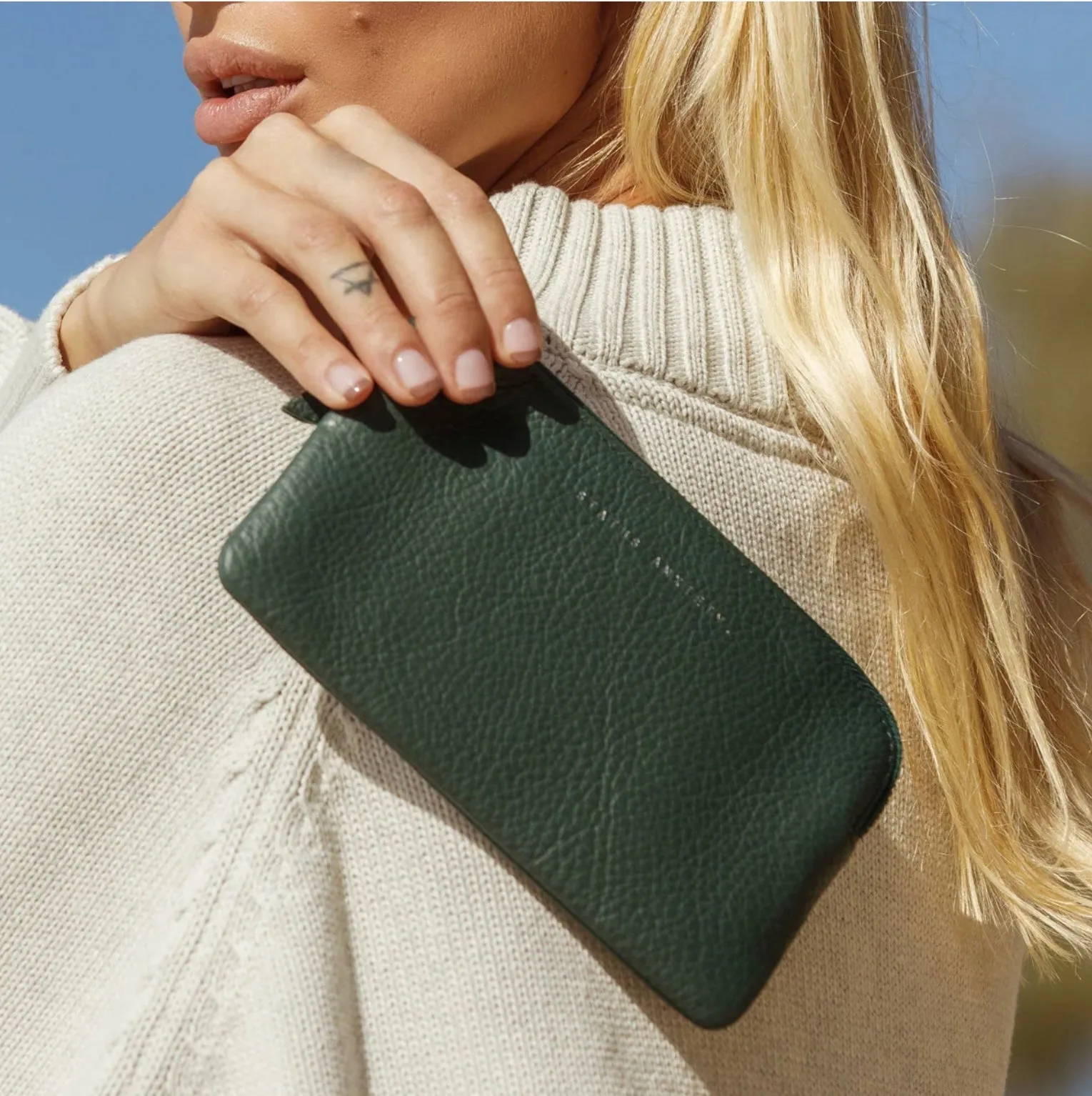 Status Anxiety II SMOKE and MIRRORS wallet - teal