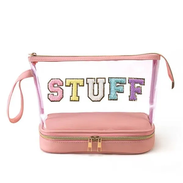 STUFF Make up Cosmetic Bag Travel Organizer Case in 3 Colors