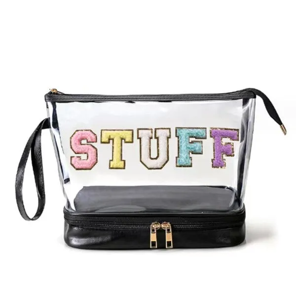 STUFF Make up Cosmetic Bag Travel Organizer Case in 3 Colors