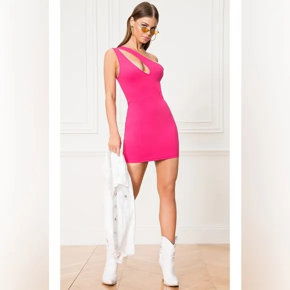 Superdown S Nava Asymmetrical Mini Dress