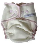 sustainablebabyish Overnight Bamboo Fleece Fitted Cloth Diapers
