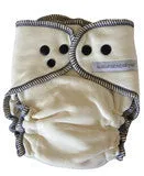 sustainablebabyish Overnight Bamboo Fleece Fitted Cloth Diapers