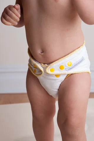 sustainablebabyish Overnight Bamboo Fleece Fitted Cloth Diapers