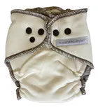 sustainablebabyish Overnight Bamboo Fleece Fitted Cloth Diapers