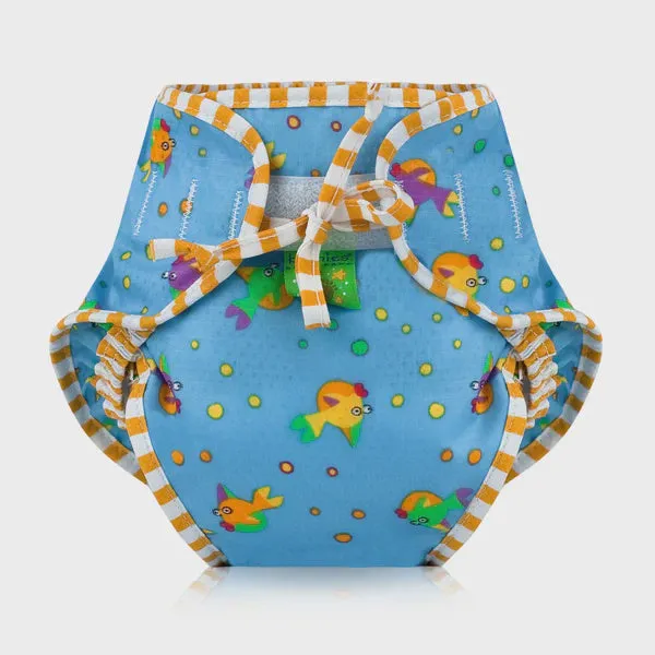 Swim Diaper in Goldfish Print