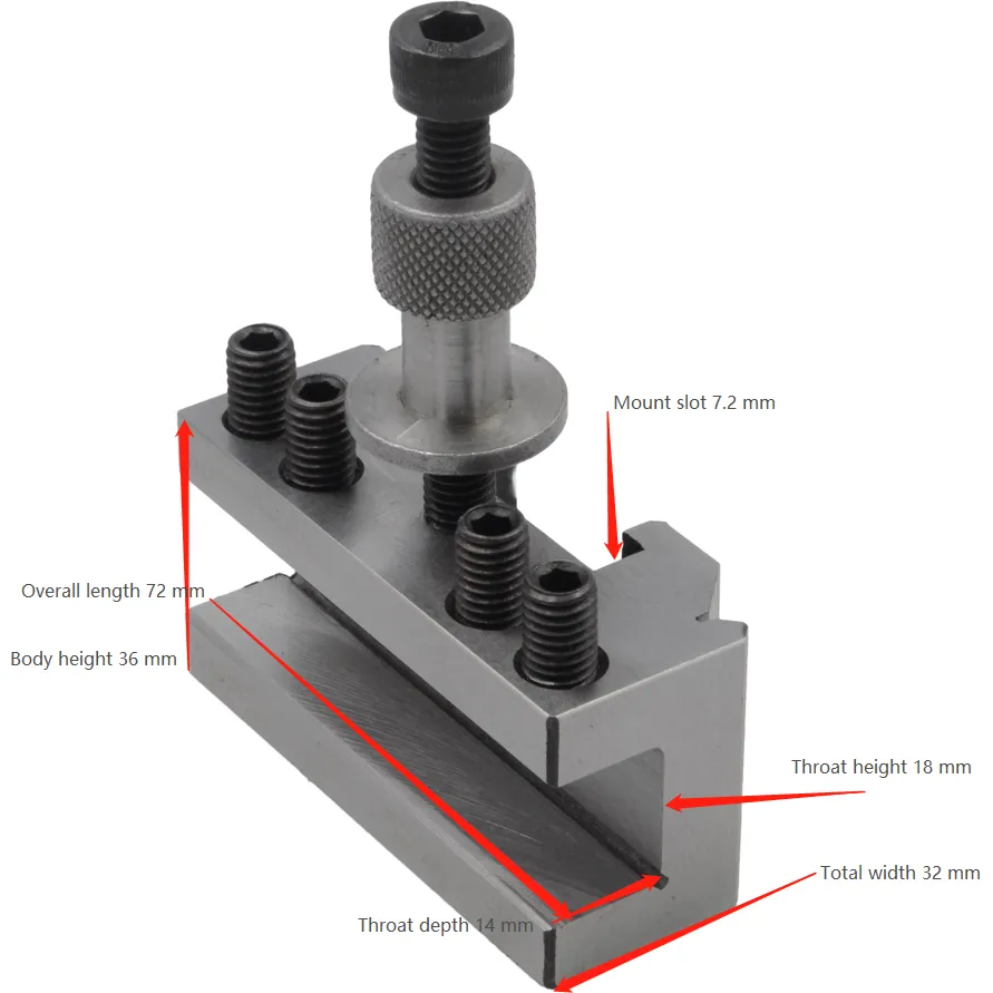 T51 Standard Holder for BoxFord Lathes - Aud, Bud and Cud Models