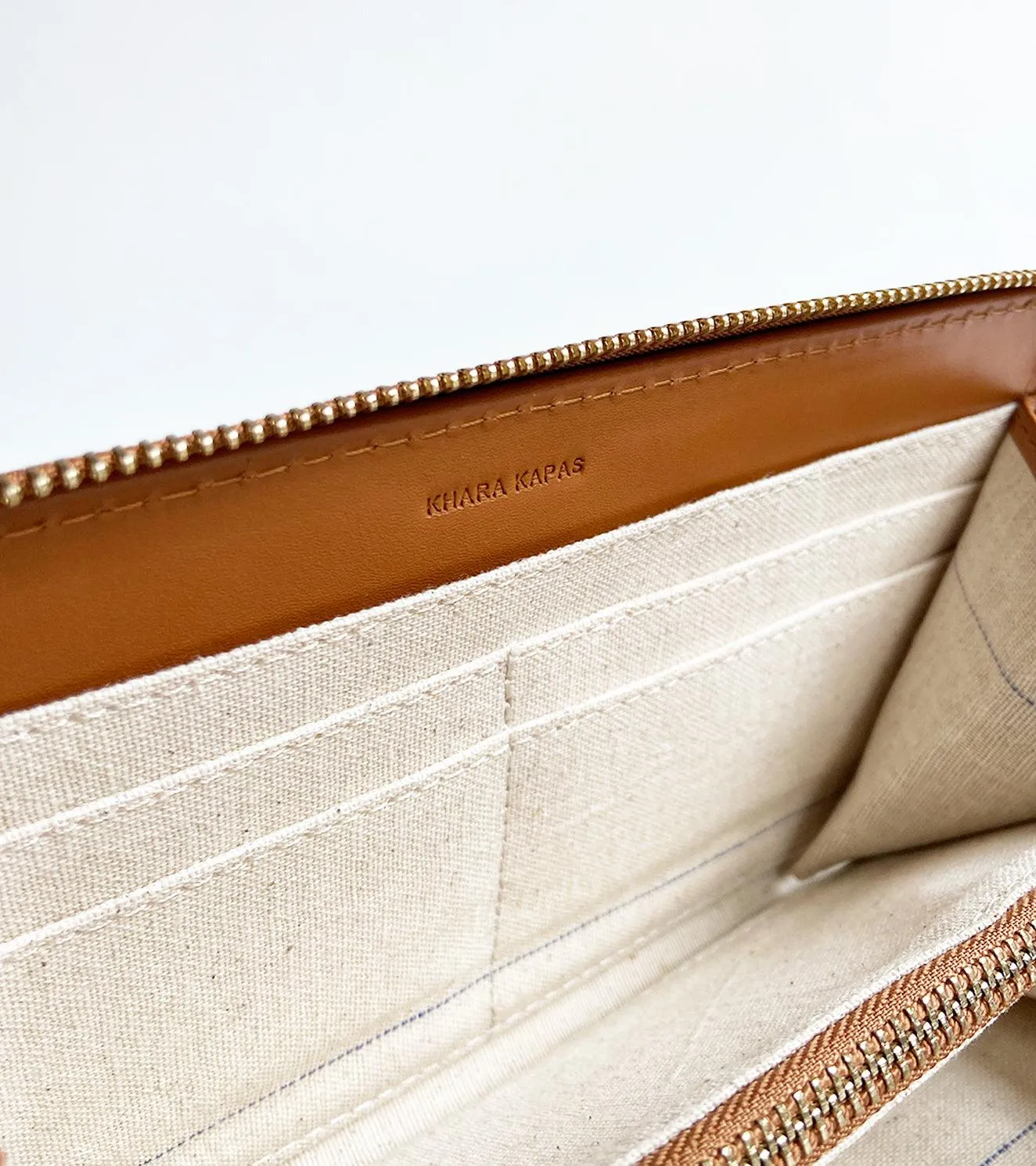Tan chestnut wallet
