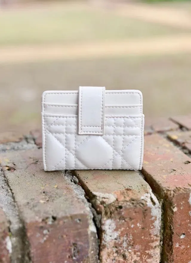 TATE CARD HOLDER WALLET-IVORY PATENT LQ