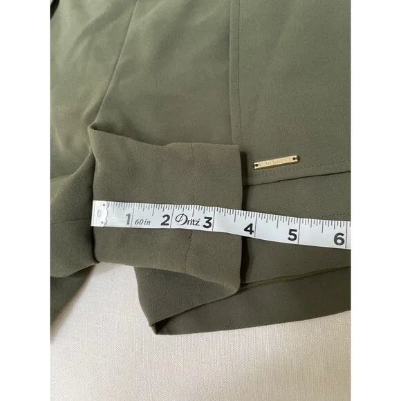 Ted Baker Dressy Olive Army Green Shorts big pockets size 2