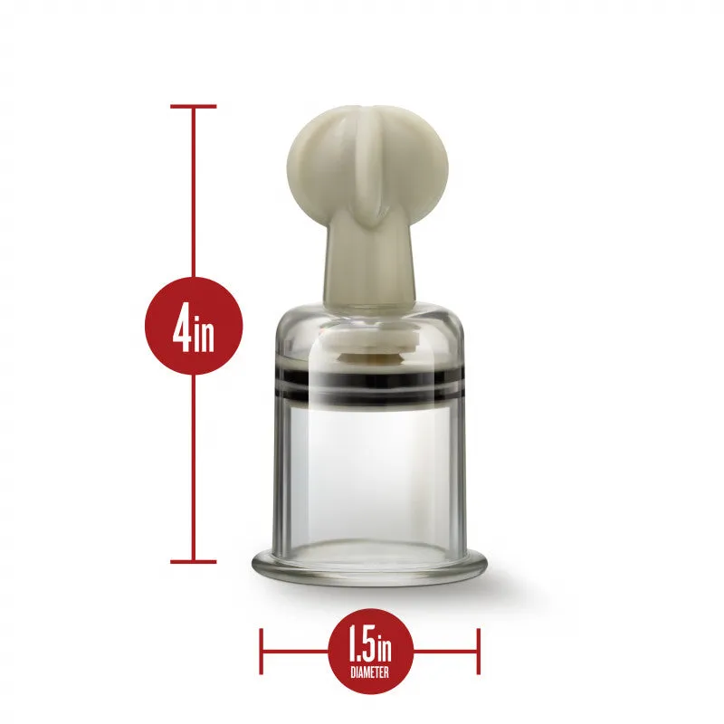 Temptasia – Clit and Nipple Large Twist Suckers -  Set of 2 - Clear