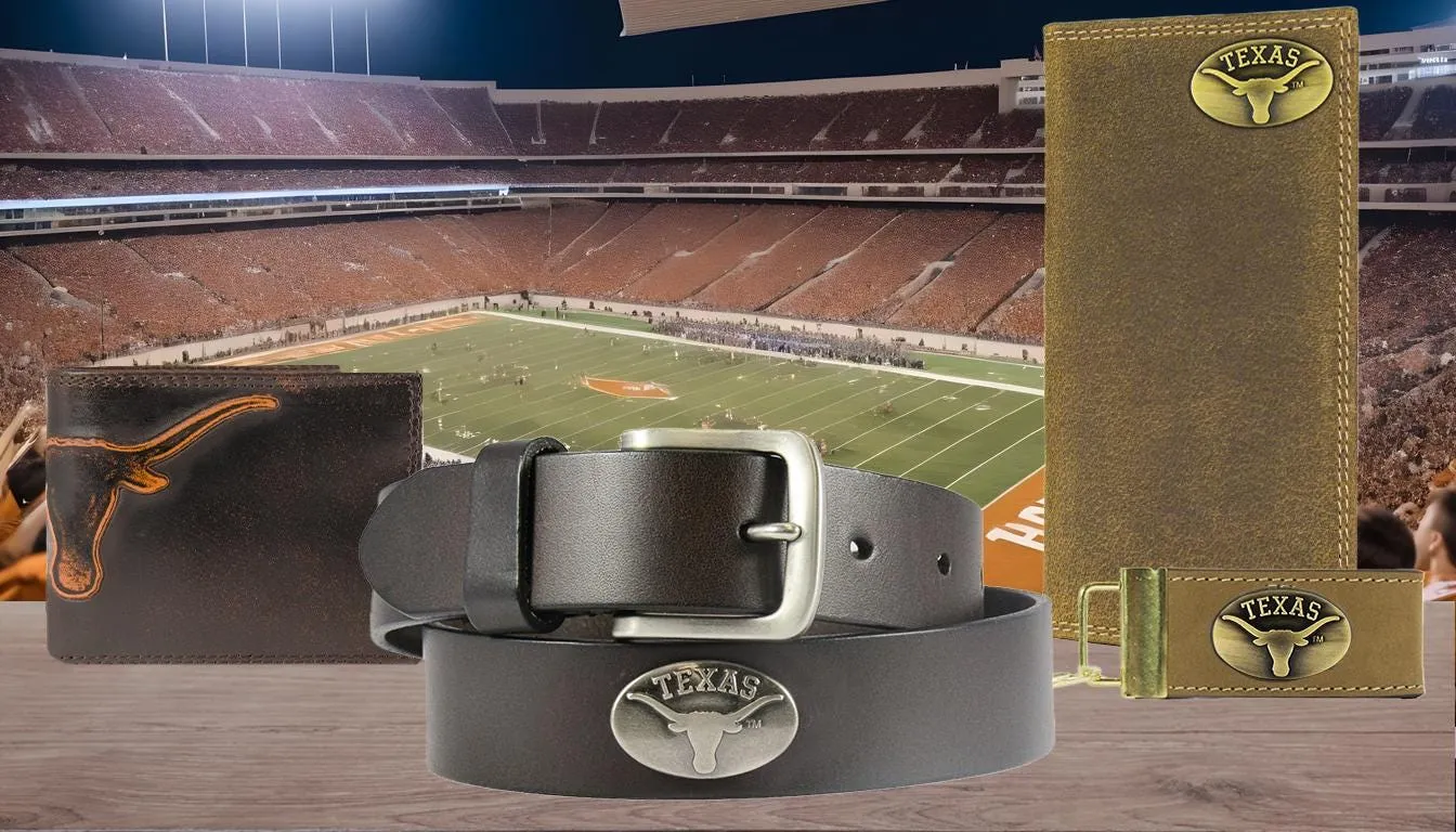 Texas Longhorns Collegiate Woven Ribbon Key Chain. University of Texas Key Fob. UT Longhorns Gift. Hook 'Em Merch. Brass Clasp and O-Ring.