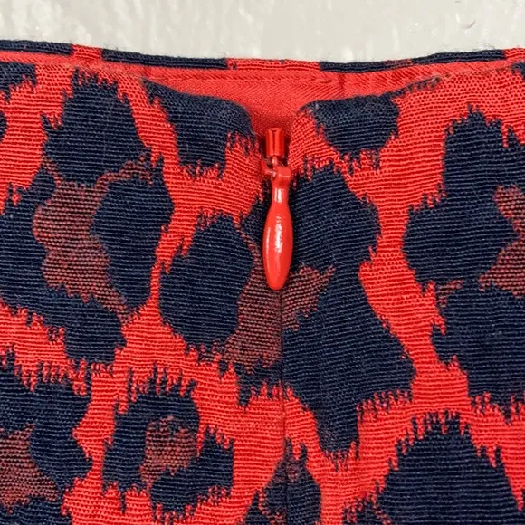 The Limited Red Leopard Print Skirt Size 8