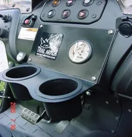 Trail Armor Yamaha Rhino 700 660 450 and Ranger 570 Full Size Economy Dashplate Drink Holder