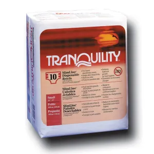 Tranquility 2120 SlimLine Disposable Diaper Brief (Small) 100/case