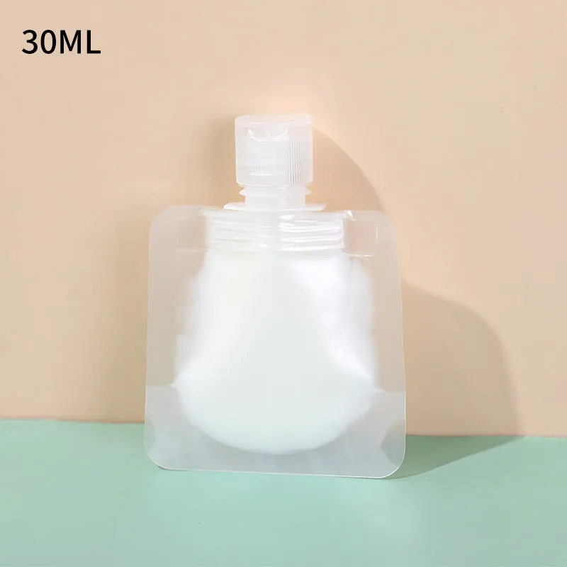 Transparent Travel Portable Fluid Makeup Packing Bag Sub-packing Storage Bag Shampoo Makeup Fluid Cosmetic Refillable Pouches
