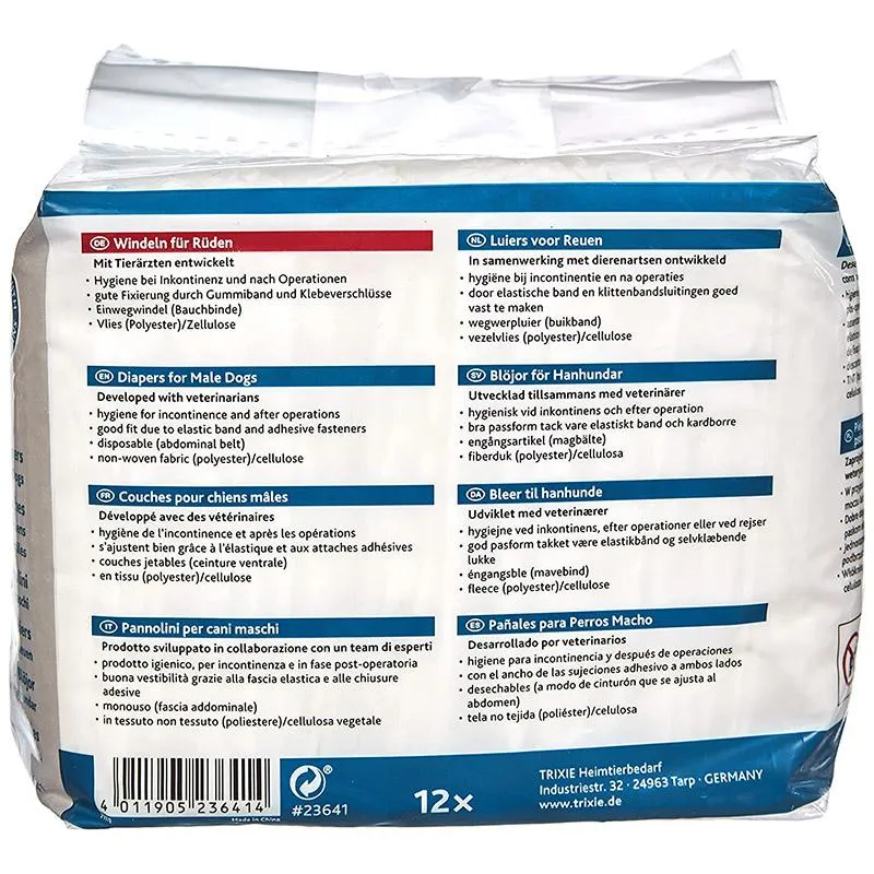 Trixie Diapers for Male Dogs, Disposable