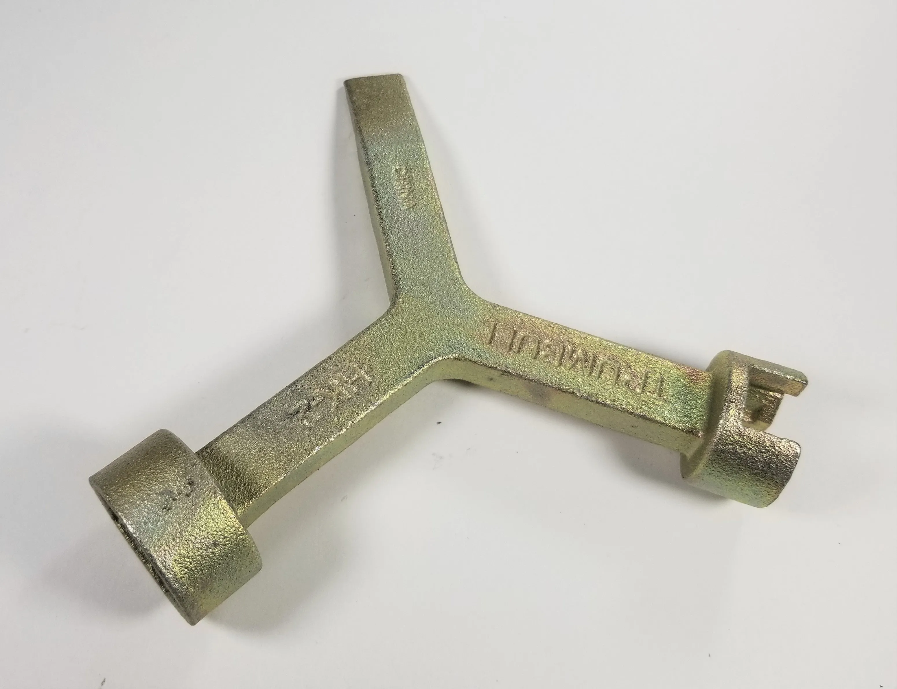 Trumbull Meter Box & Curb Box Hand Key HK-2, Small & Large Pentagon plus Pry Point