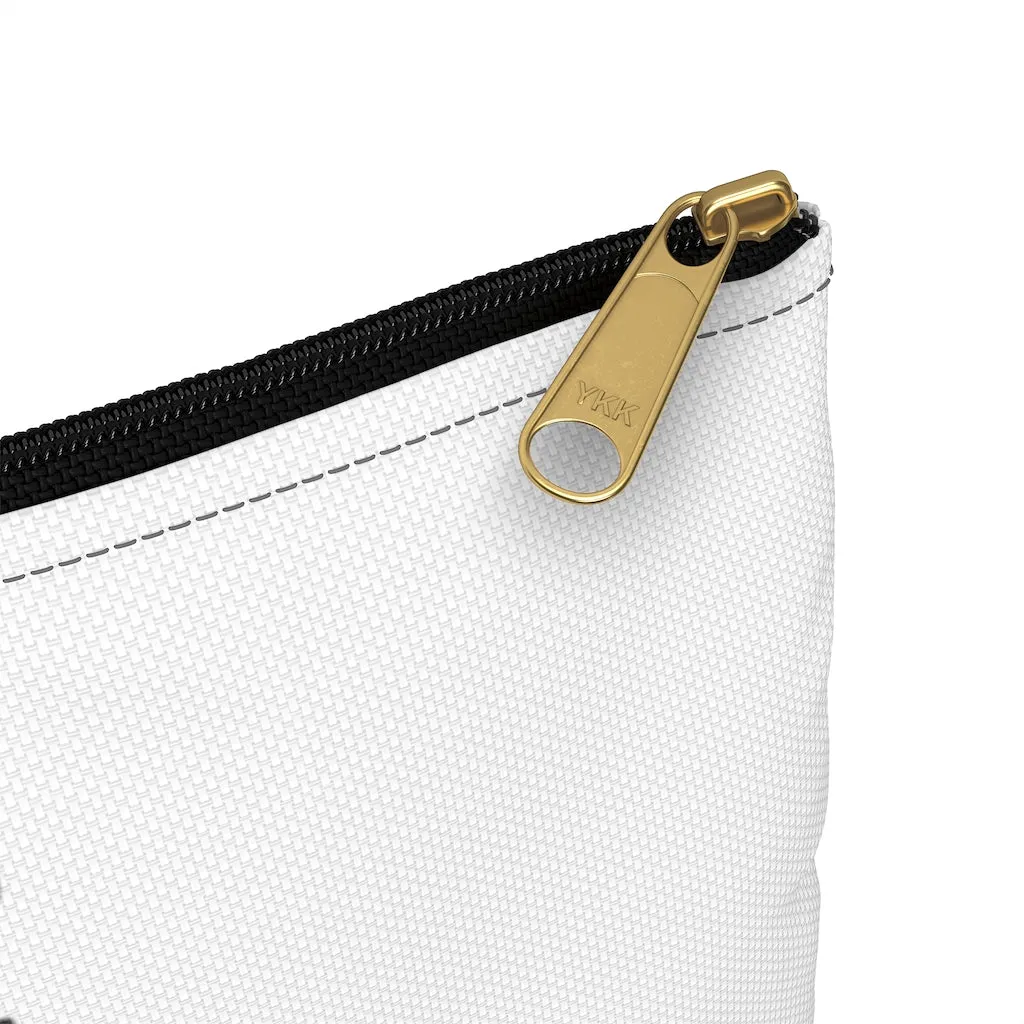 Trust Me I'm a Photographer White Zippered Accessory Bag (FWS) Made in the USA