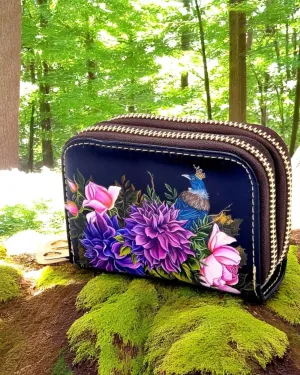 Tui with Crown in flowers Card Holder