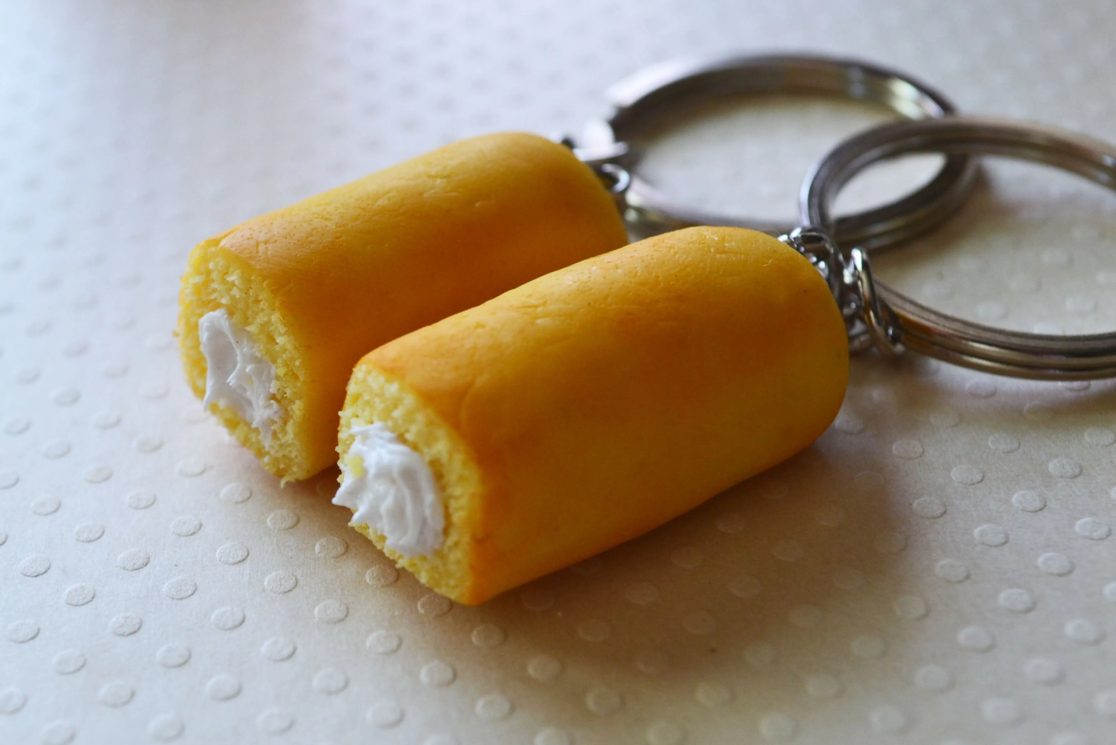 Twinkie Best Friend Polymer Clay Key Chain BFF Set