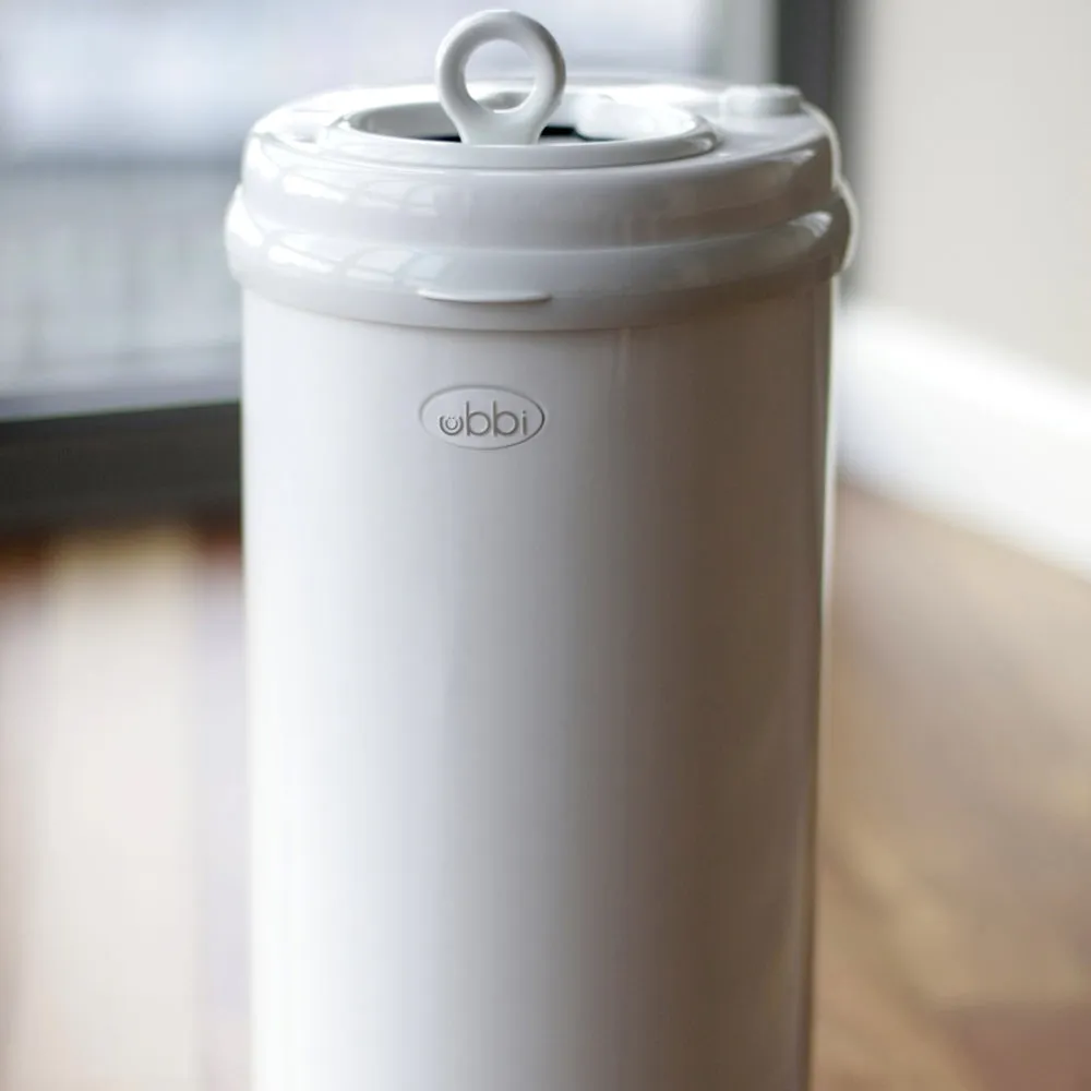 Ubbi Nappy Pail - White