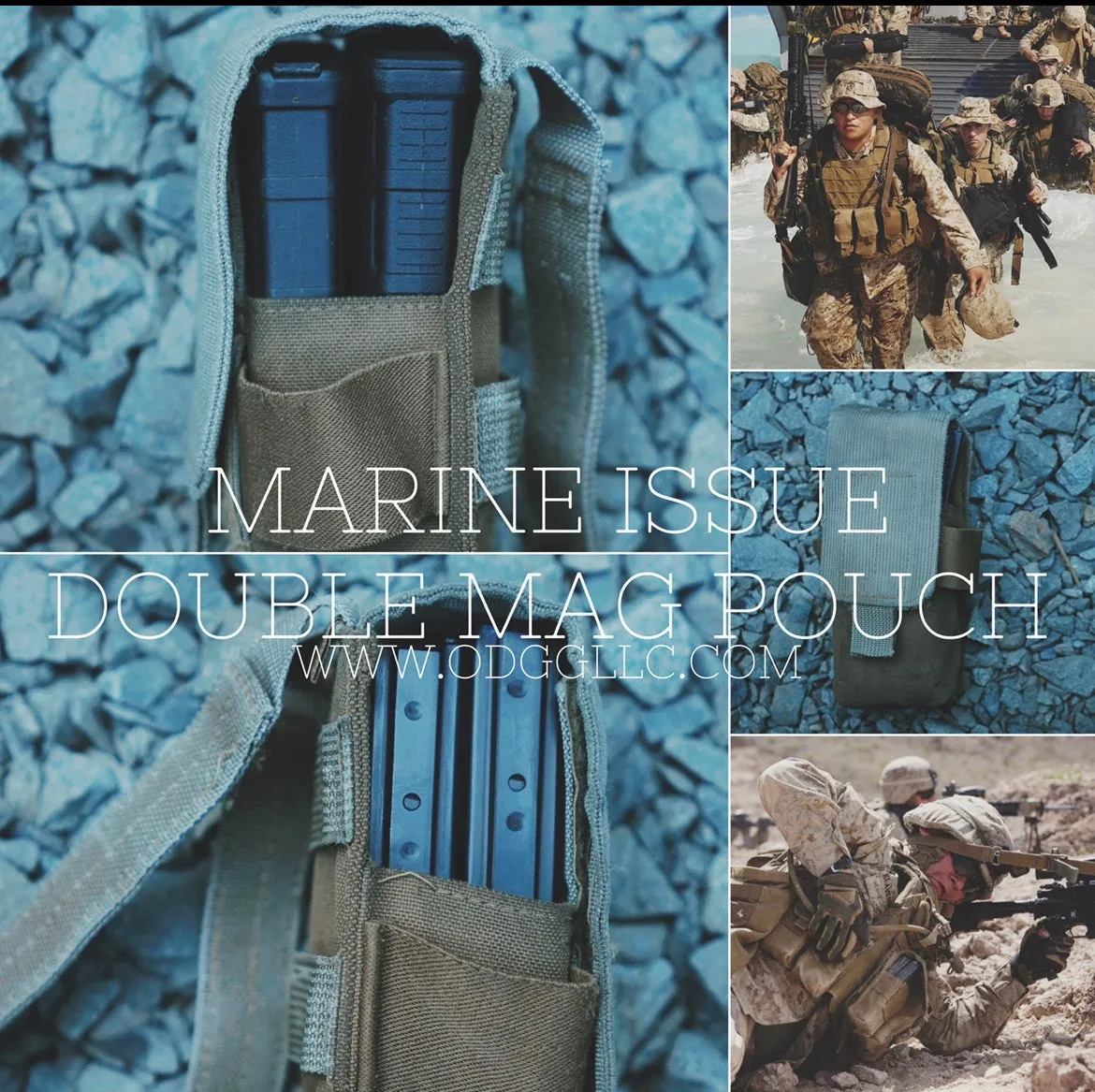 US ARMY/MARINE Rifle Double Magazine Pouches