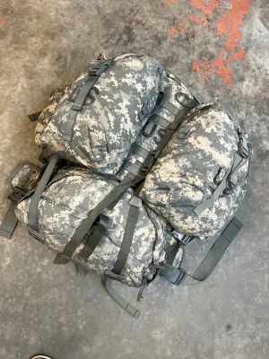 USGI MOLLE-ii ACU Rucksack w/ Frame and Parts - Used