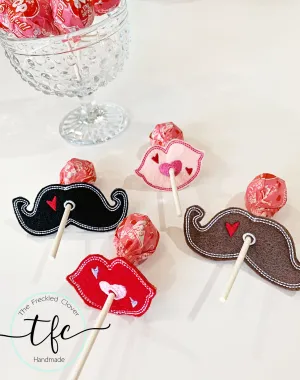 {VDay Sucker Holders} Lips   Mustaches
