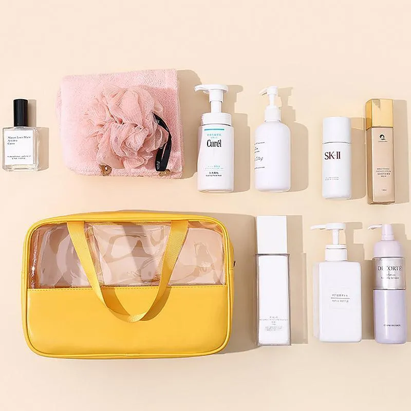 Versatile Clear Makeup Bag Set 5Colours 3PCS
