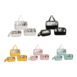 Versatile Clear Makeup Bag Set 5Colours 3PCS
